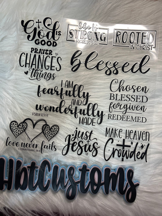 Black Wording Positive Affirmations Element