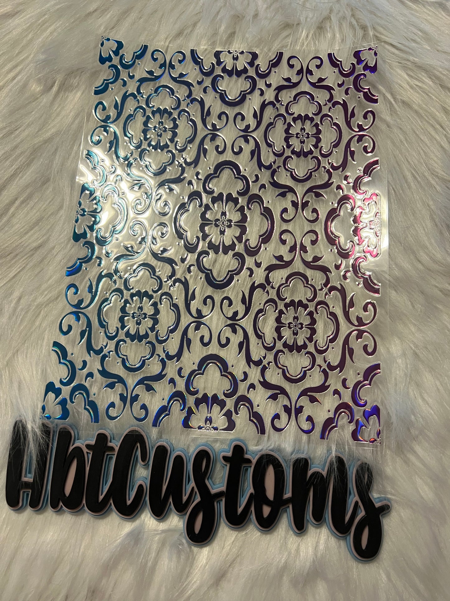 Blue/Purple Design Holo Element 11.5 X 9