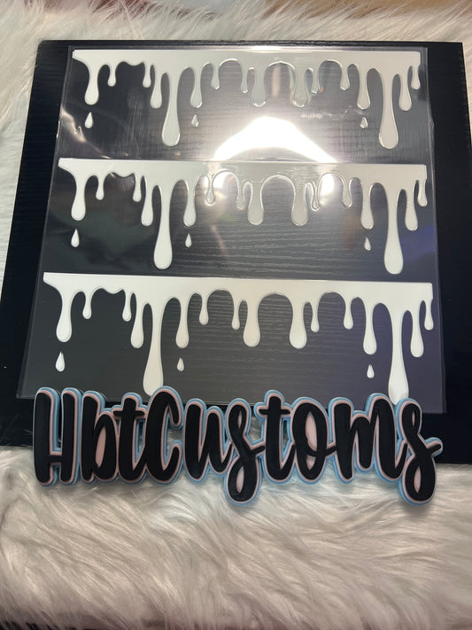 White Drips Element