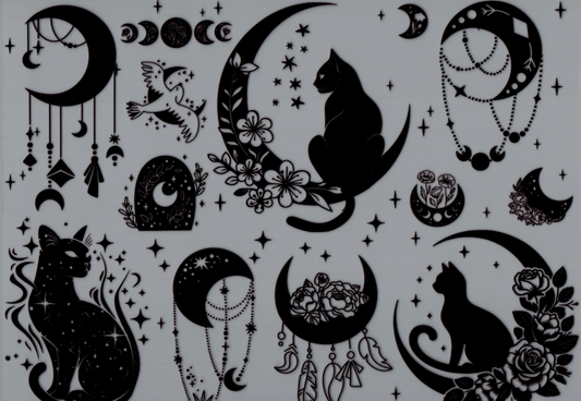 All Black Celestial w/ Cats Element