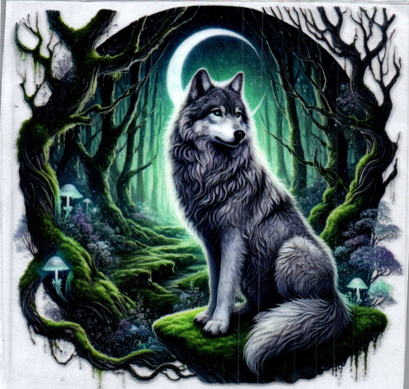 Wolf in forest Animal Decal