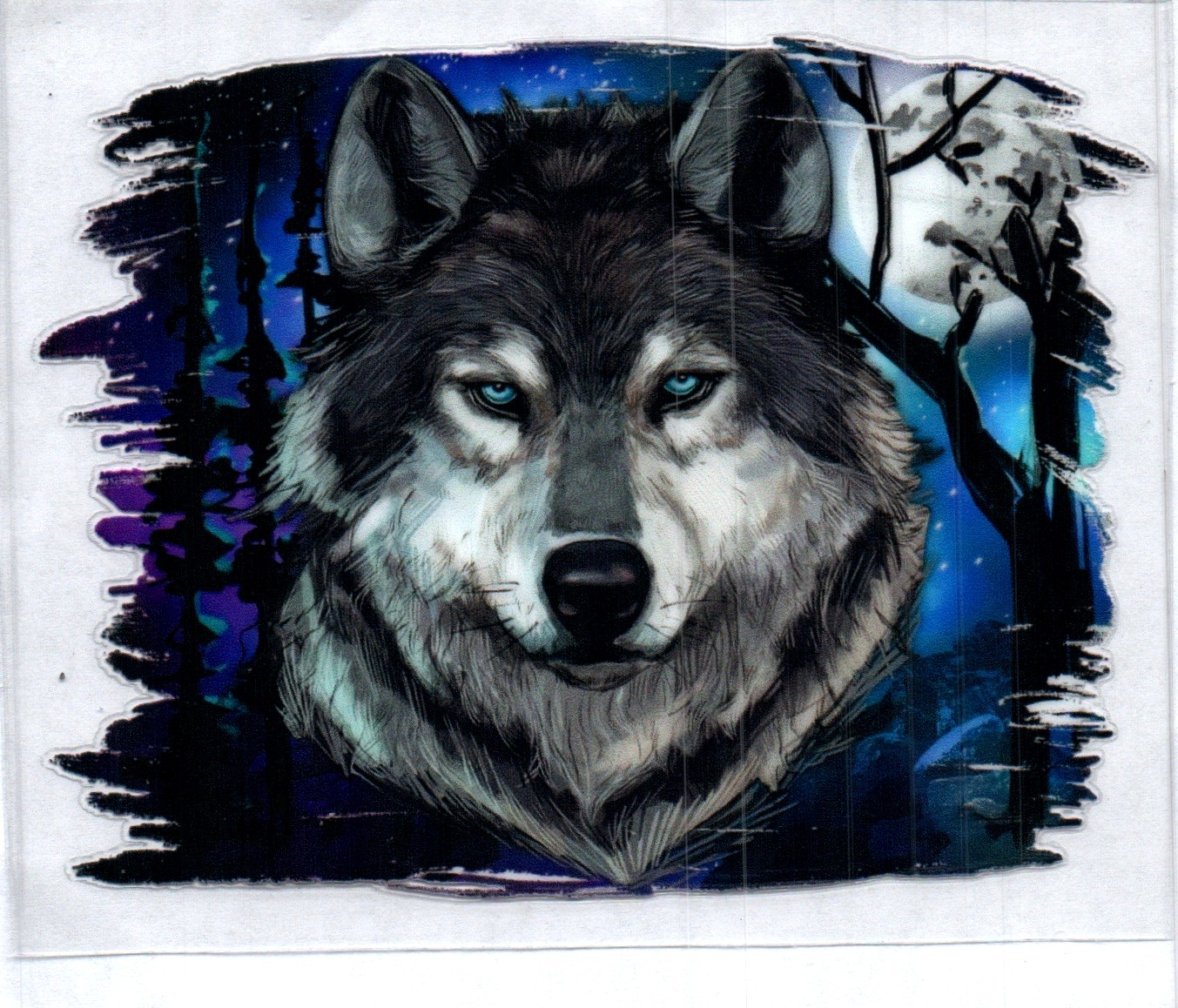 Wolf in the night Animal Decal