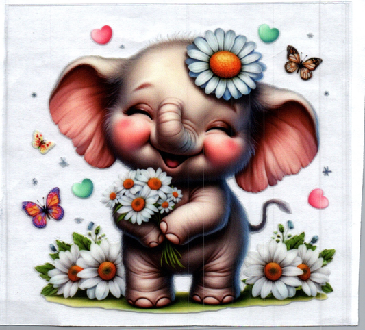 Daisy's Elephant Animal Decal