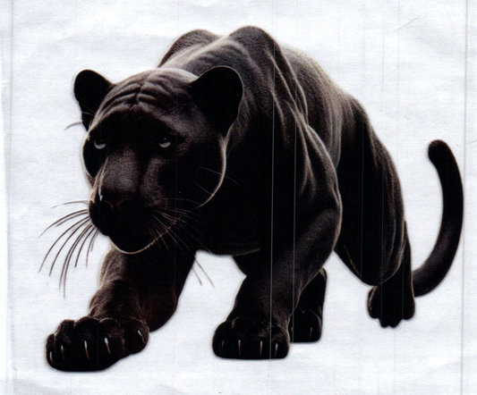 Black Panther left Animal Decal
