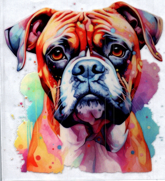 Dog Color Splash Animal Decal