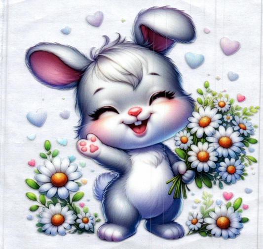 Cute Bunny Animal Decal