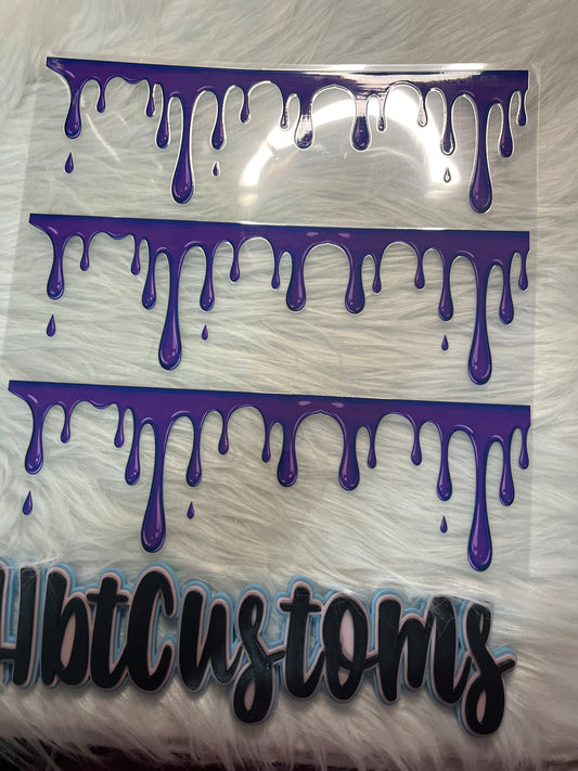 Dark Purple Drips Element
