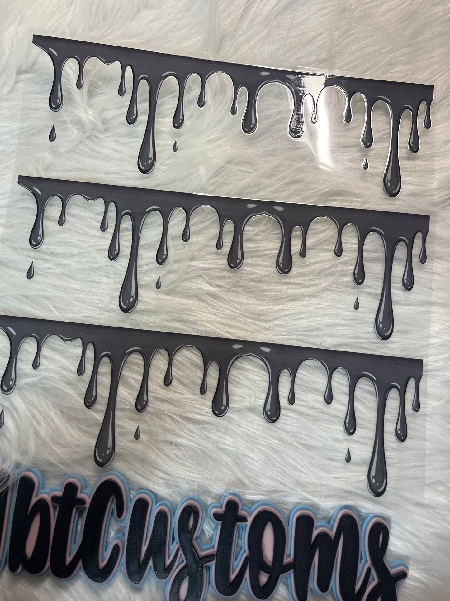 Gray Drips Element