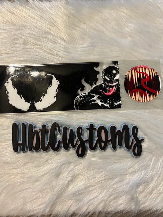Venom 11oz coffee cup wrap w/bottom