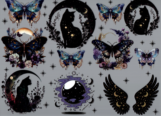 Black Cats & Moths Element