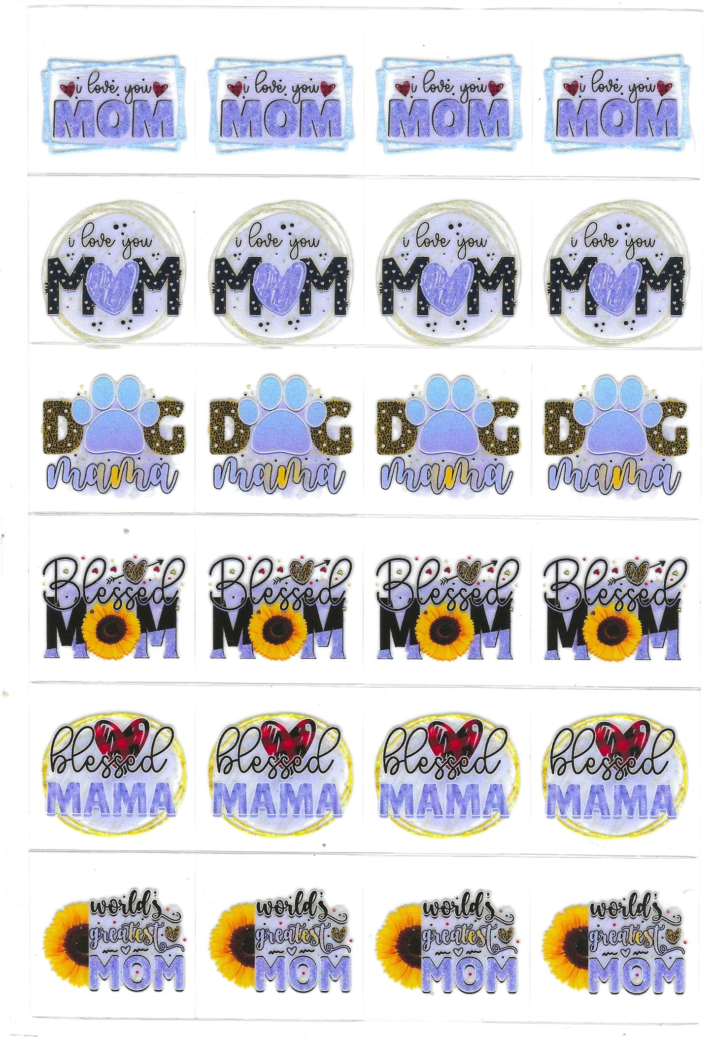 Blessed Mama Kiss Cut