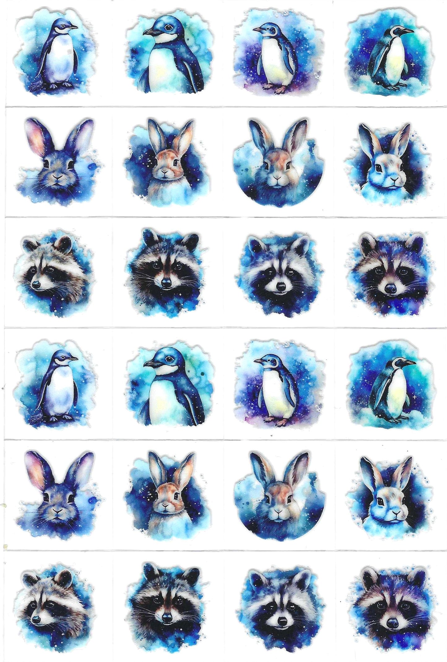 Blue Animals 1 Kiss Cut