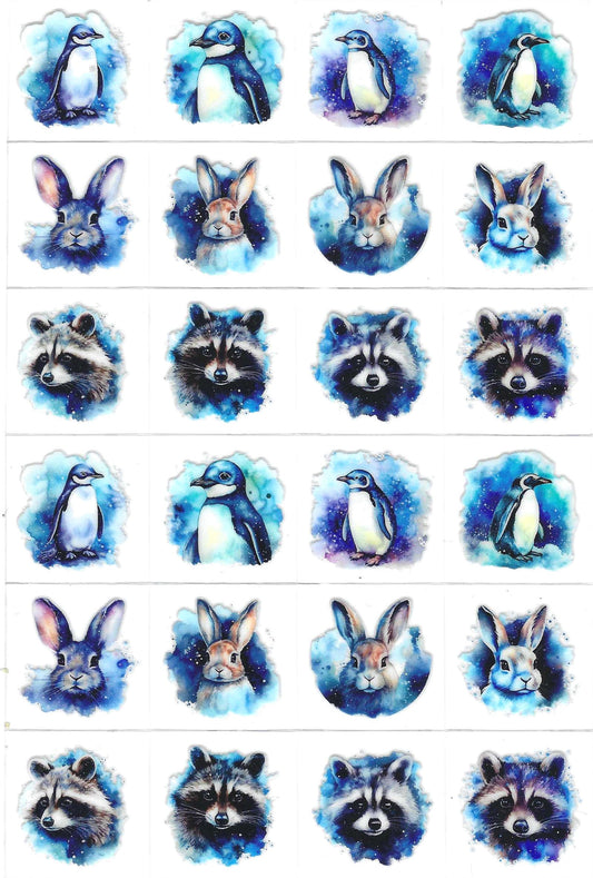 Blue Animals 1 Kiss Cut