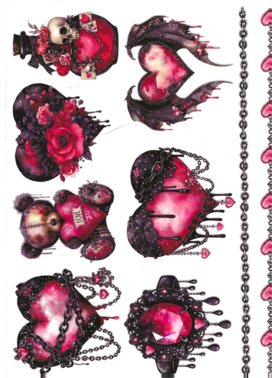 Gothic Dripping Hearts & Bear Element