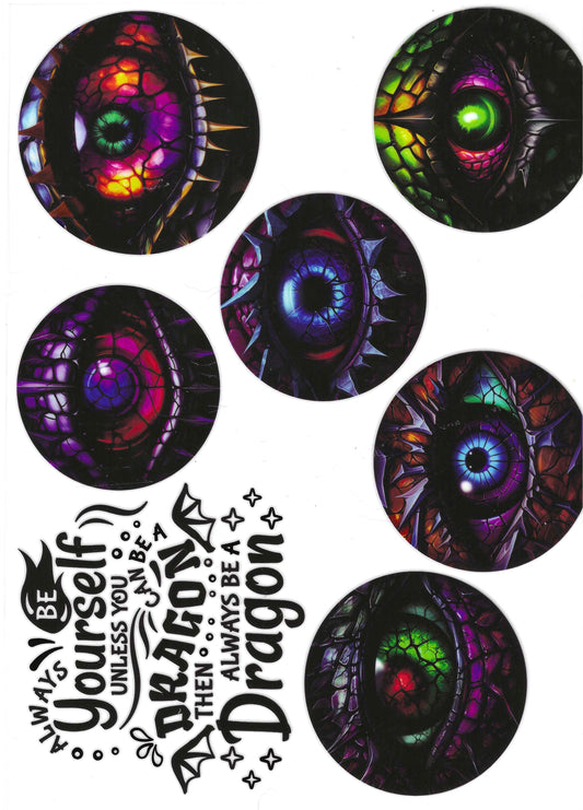 Dragon Eyes w/ Words Element