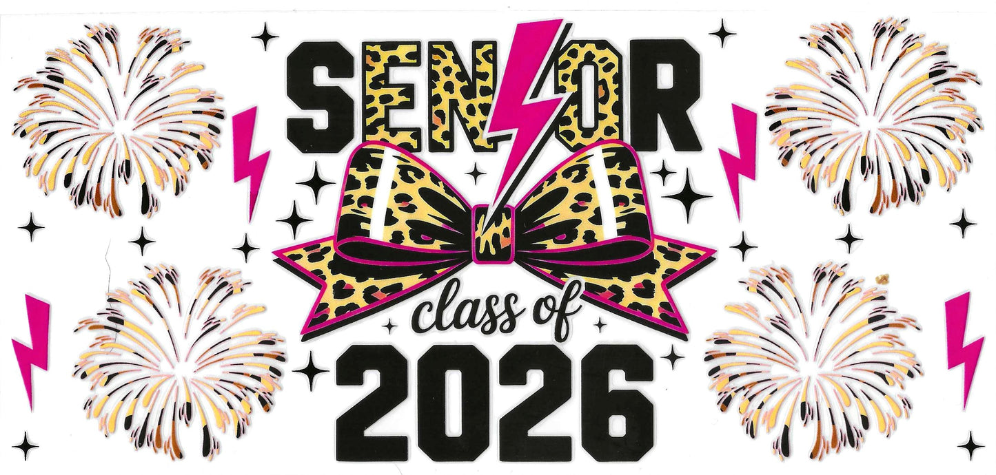 Hot Pink and Leopard Print Senior 2026