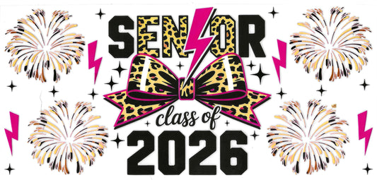 Hot Pink and Leopard Print Senior 2026