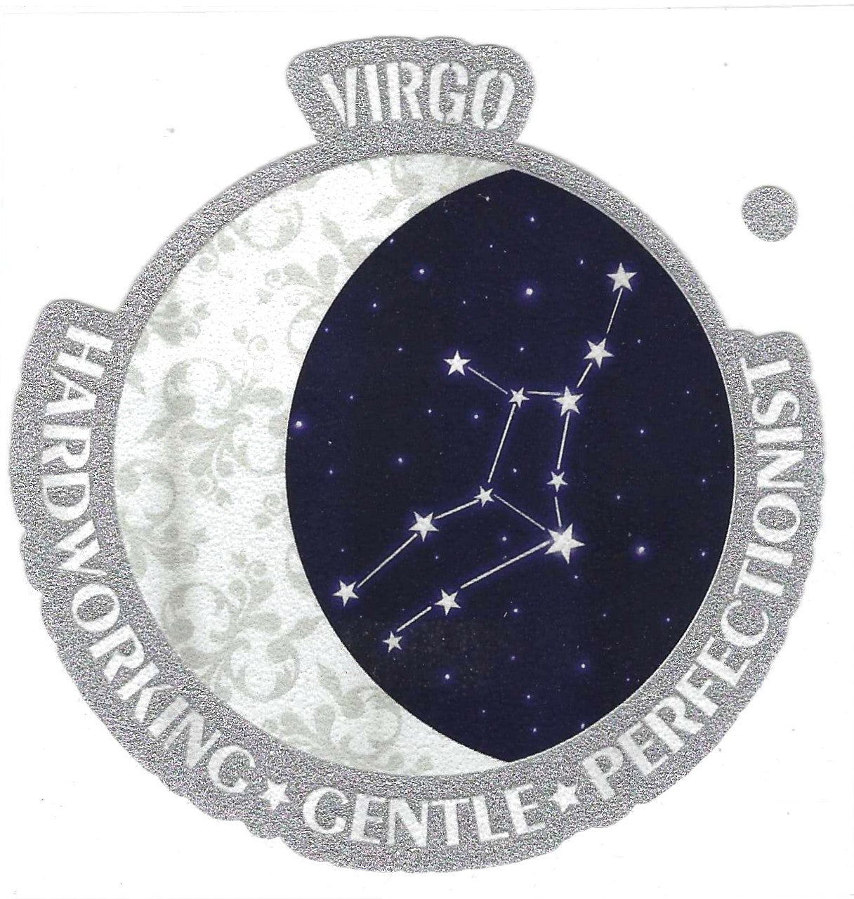 Virgo Glitter Decal