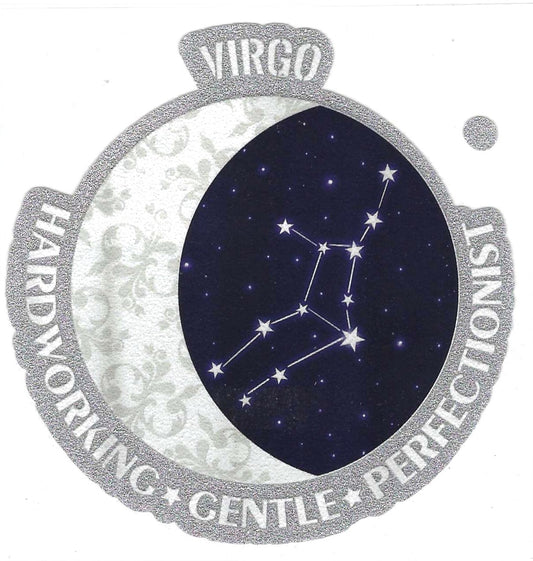 Virgo Glitter Decal