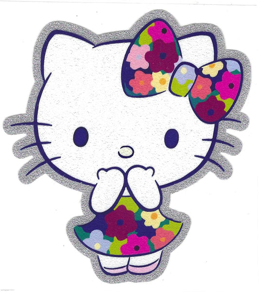 HK Cat Glitter Decal
