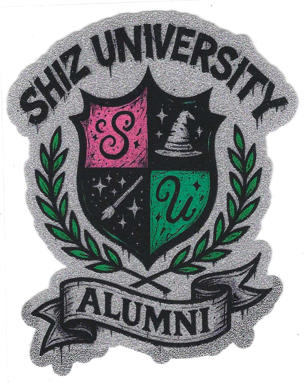 Shiz University Glitter Decal