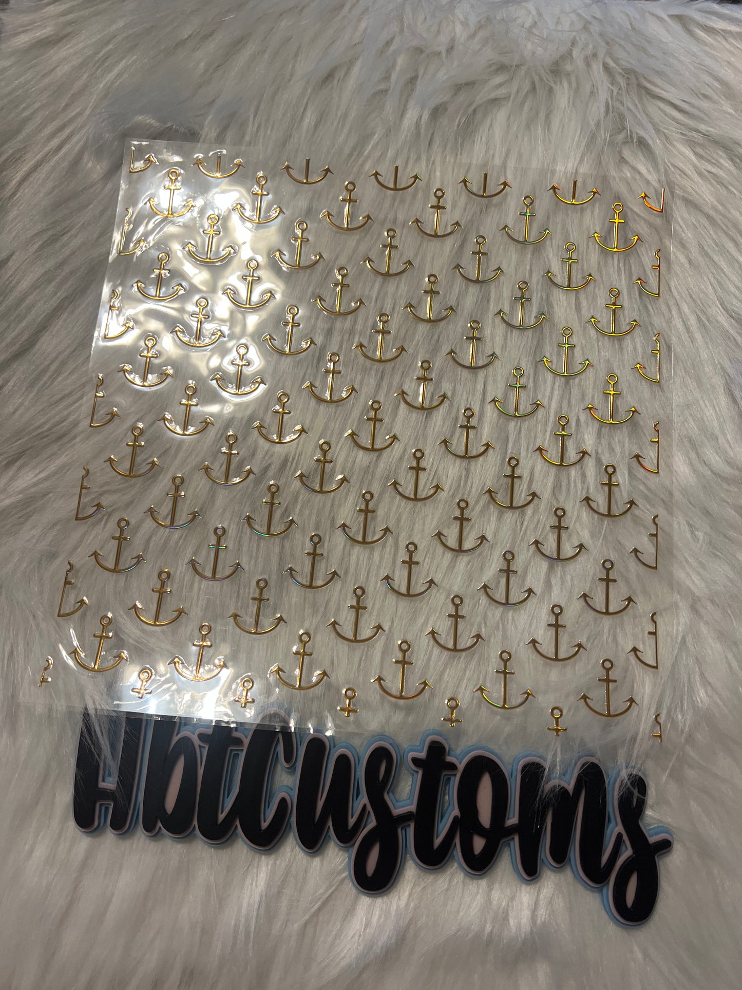 Gold Anchor Holo Element 10 x 10