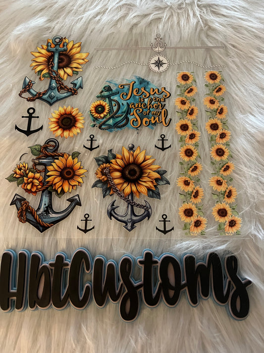 Anchors/Sunflowers Element 10 x 10