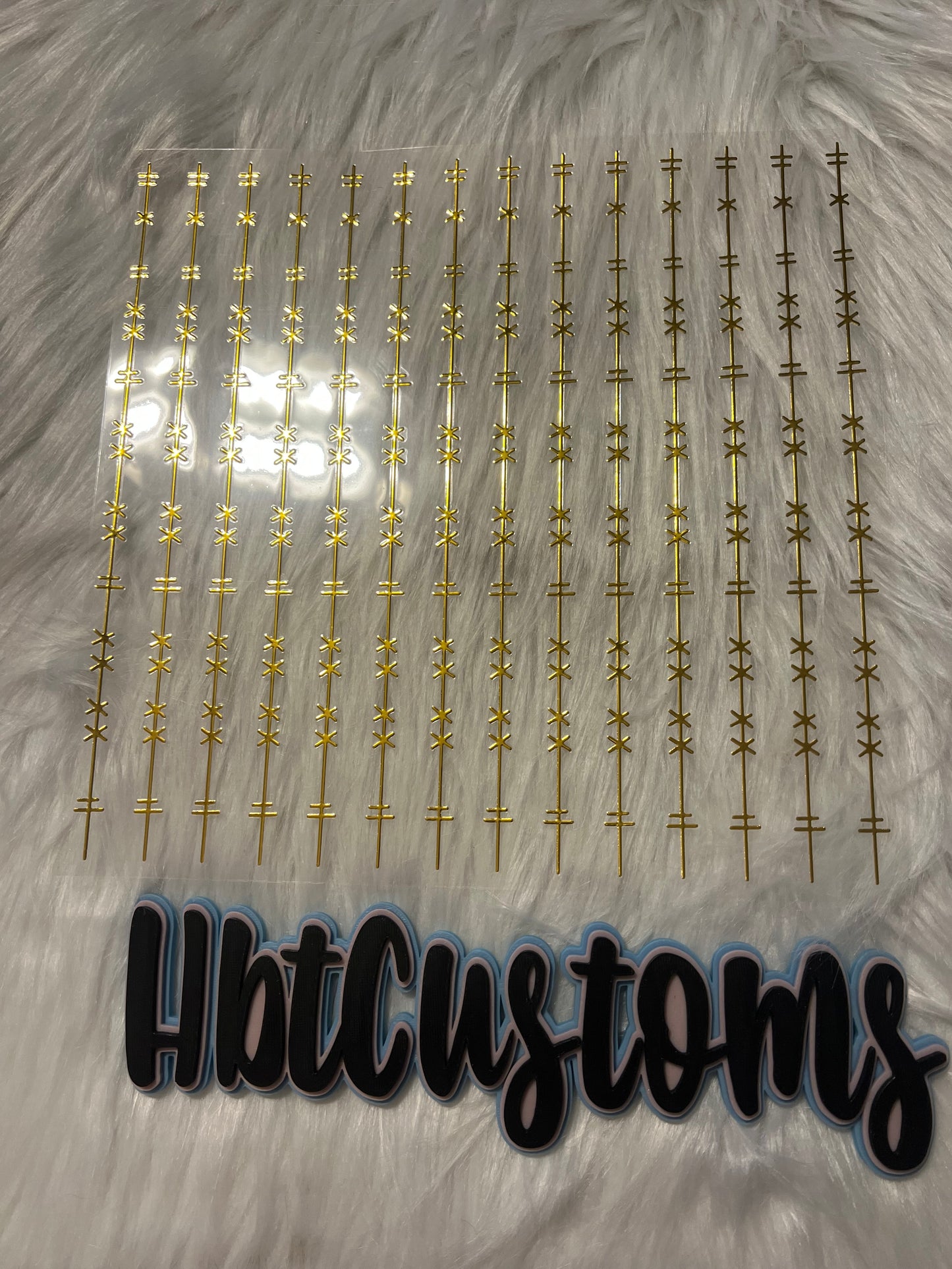 Gold Stitches Holo Element 10 x 10