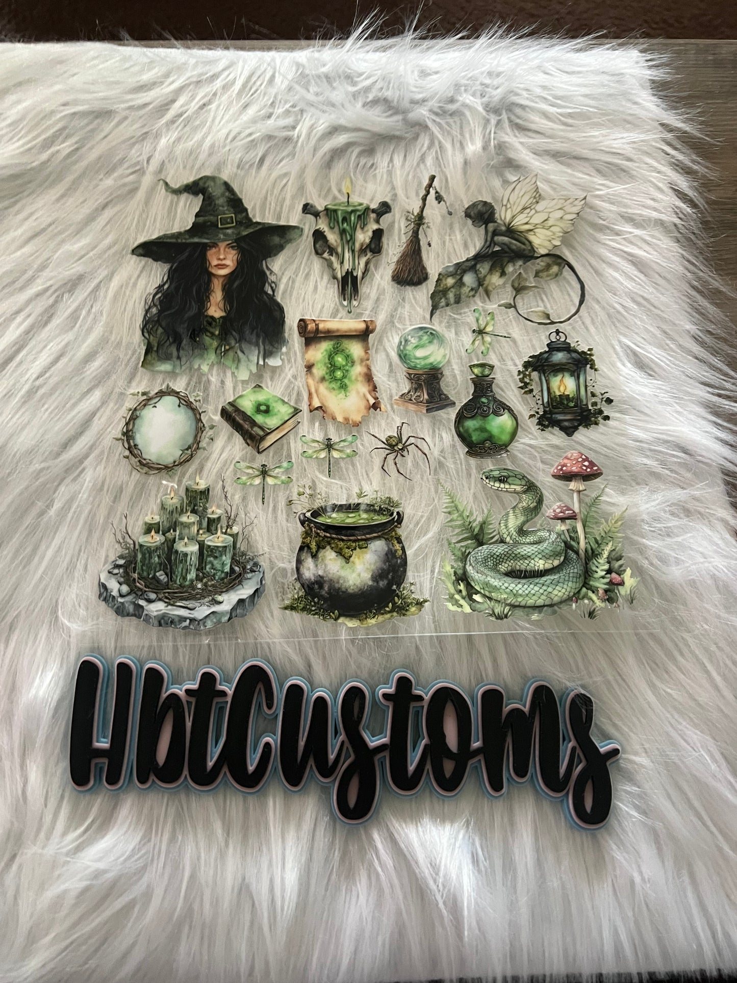 Green Witchy Element 10 x10