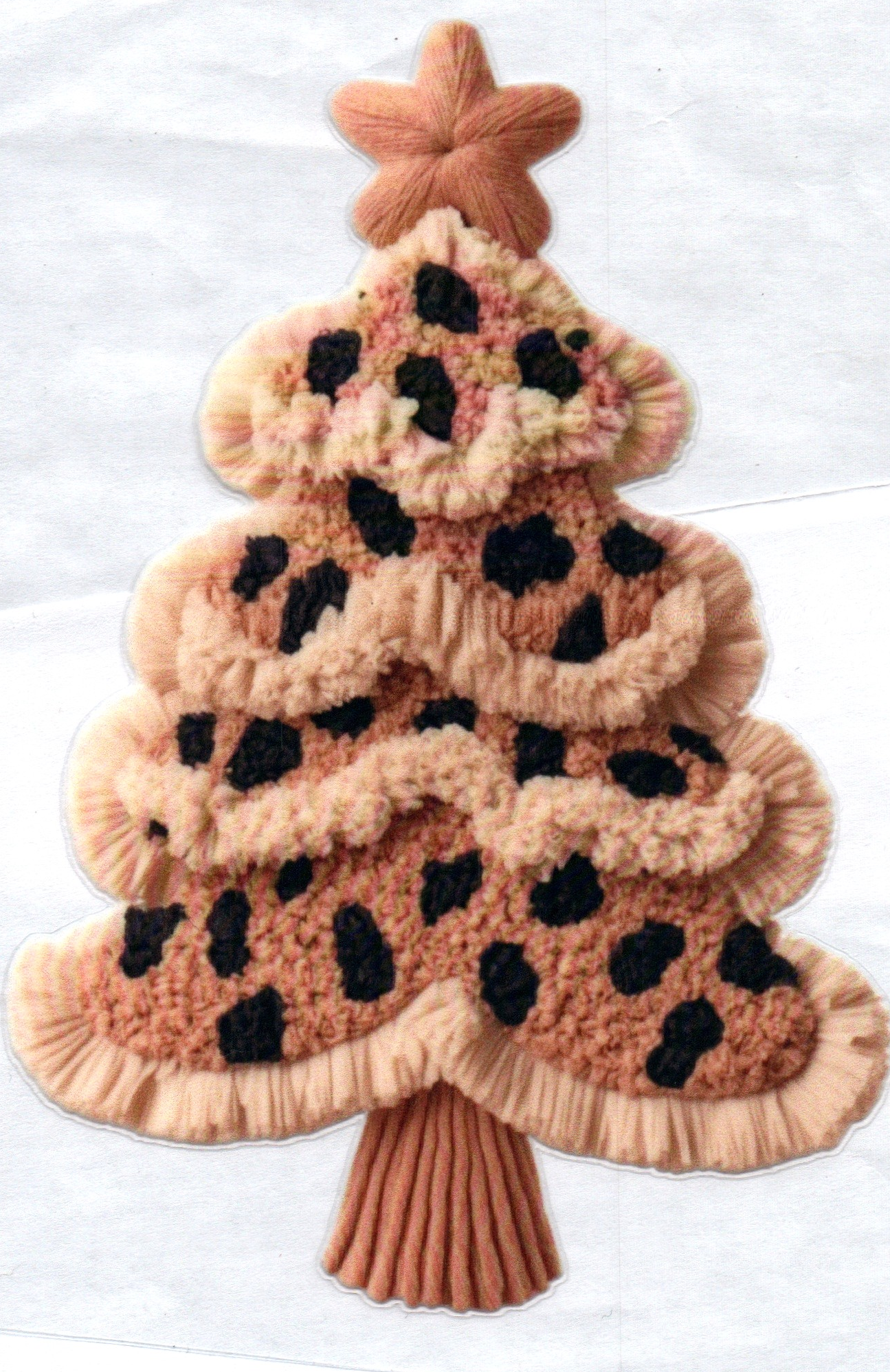 Christmas Tree cross stitch Decal