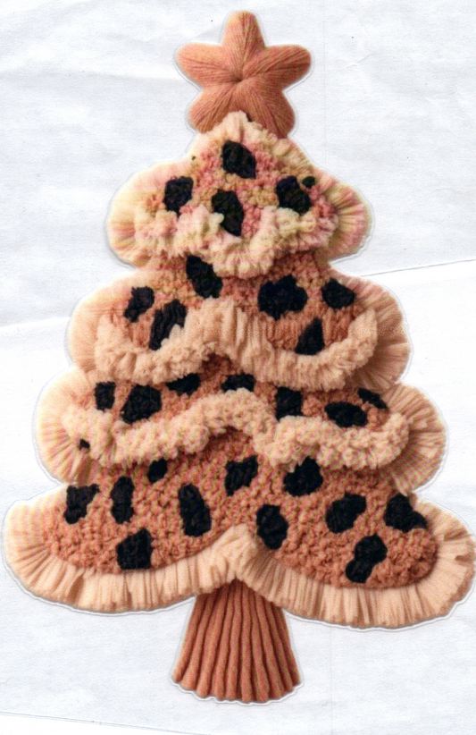 Christmas Tree cross stitch Decal
