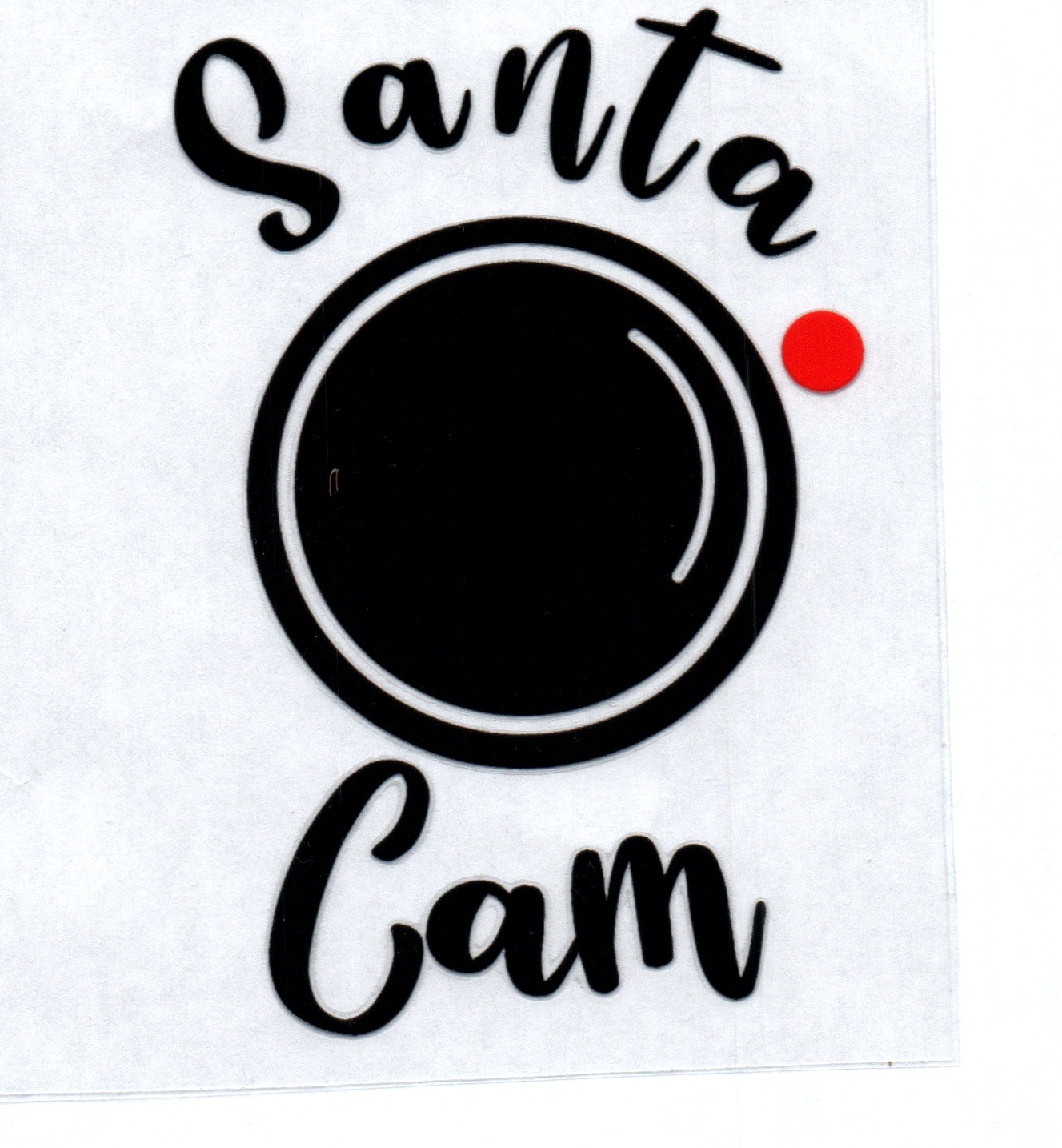 Santa Cam Christmas Decal
