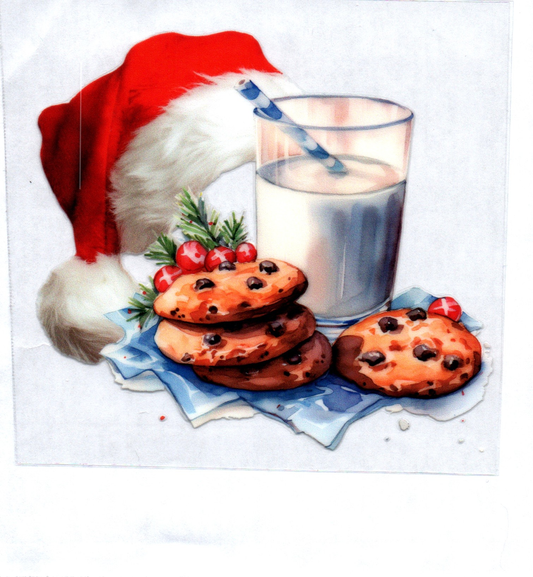 Milk n Cookies Christmas Decal