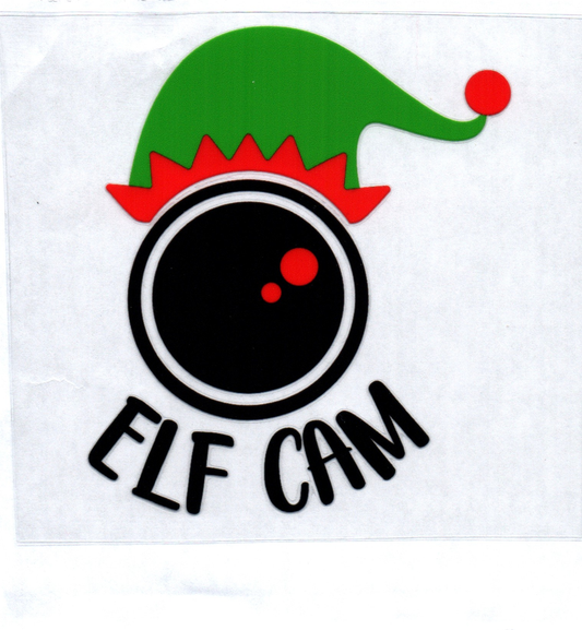 Elf Cam Christmas Decal