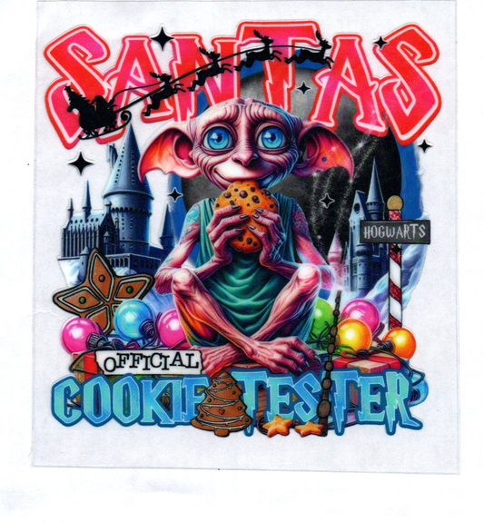 HP Doby Santa's Cookie Tester Christmas Decal