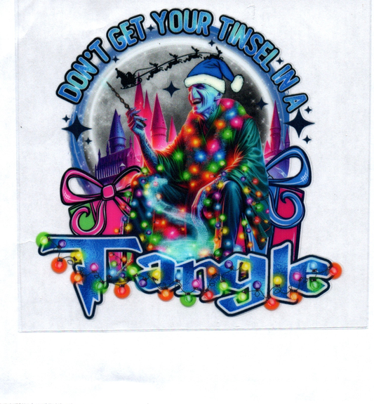 HP Voldemort Tangle Christmas Decal