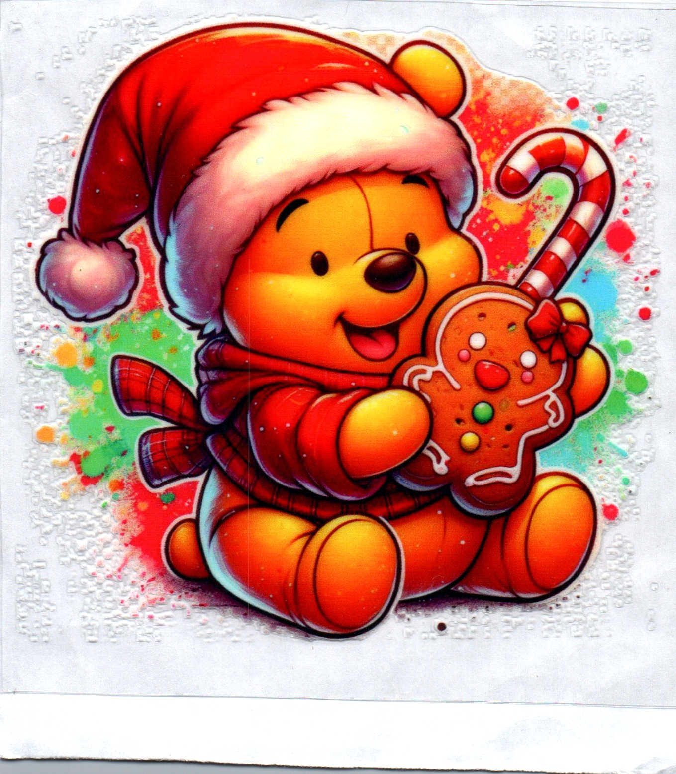 Winnie Christmas Decal