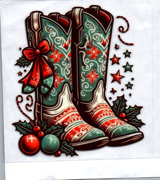 Christmas Boots Decal