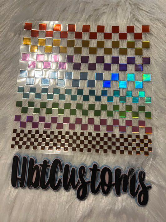 Rainbow Squares Holo Element 10 x 10