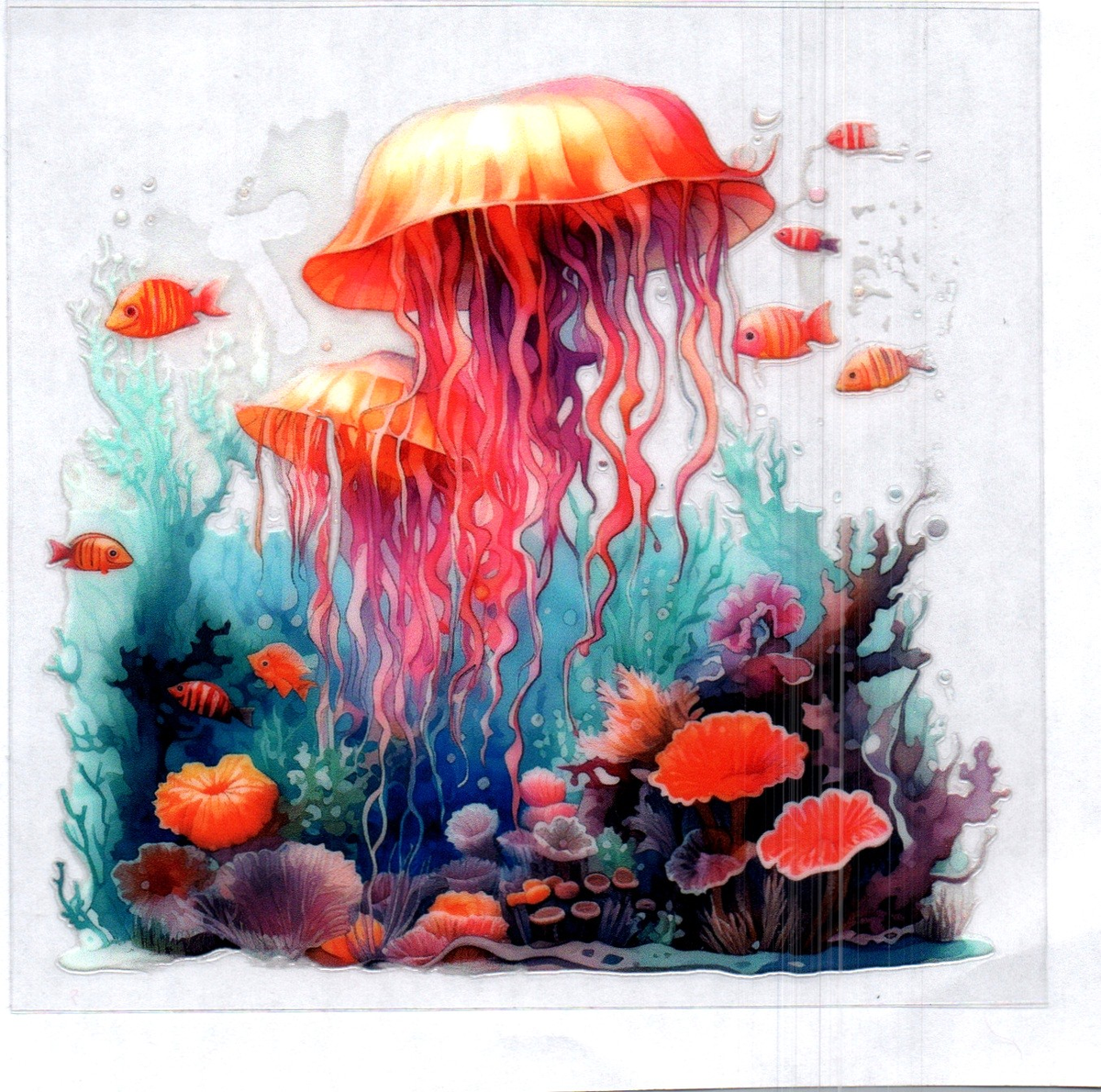 Jelly Fish 102 Single Decal
