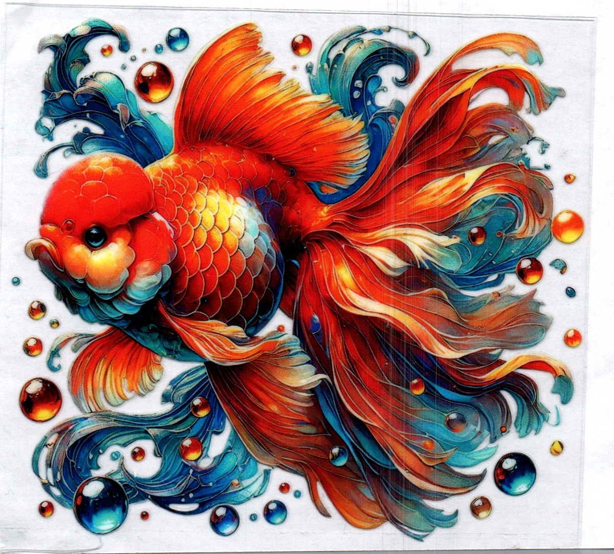 Gold Fish 107 Single Decal