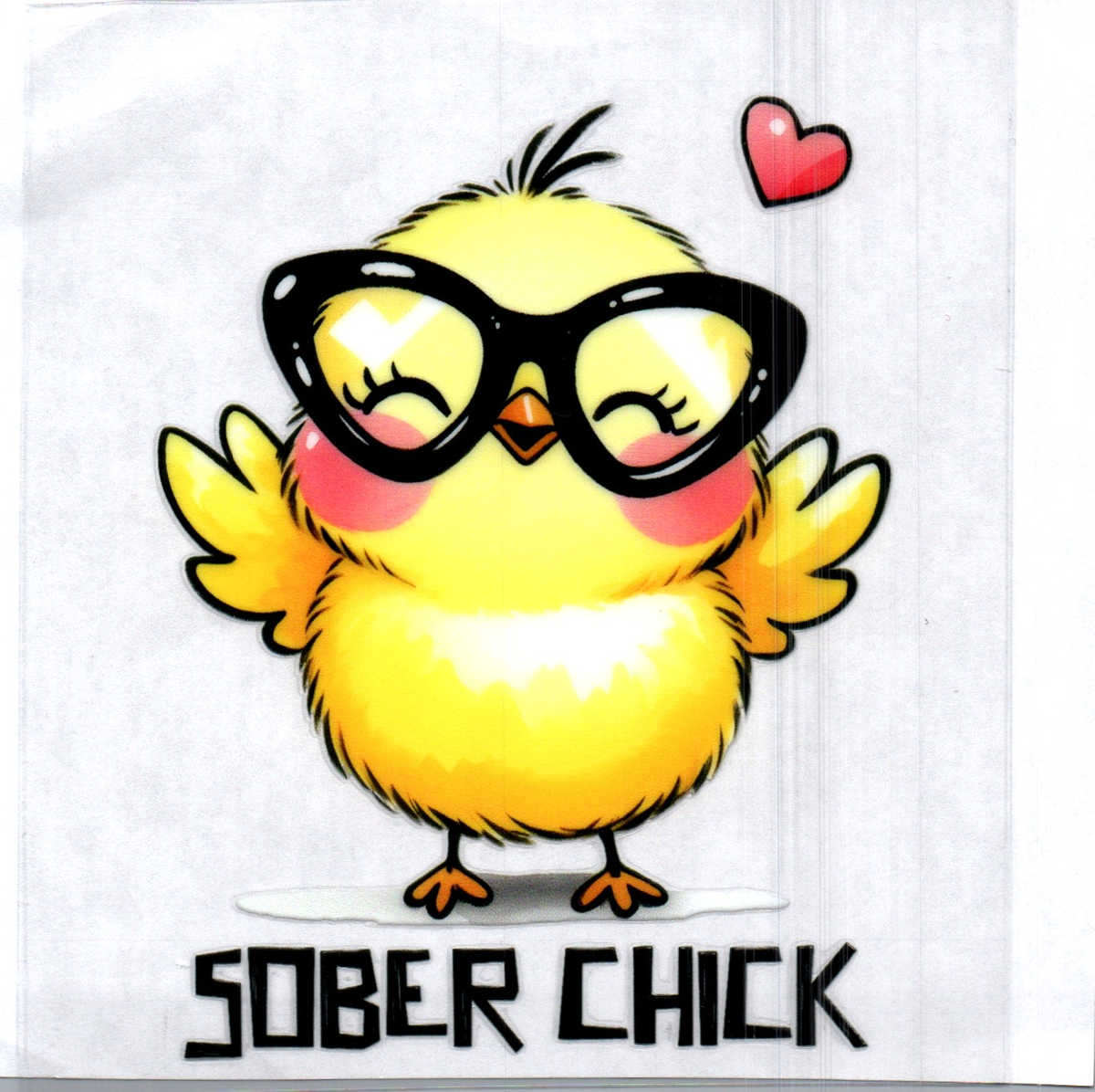 Sober Chick Single Decal 146