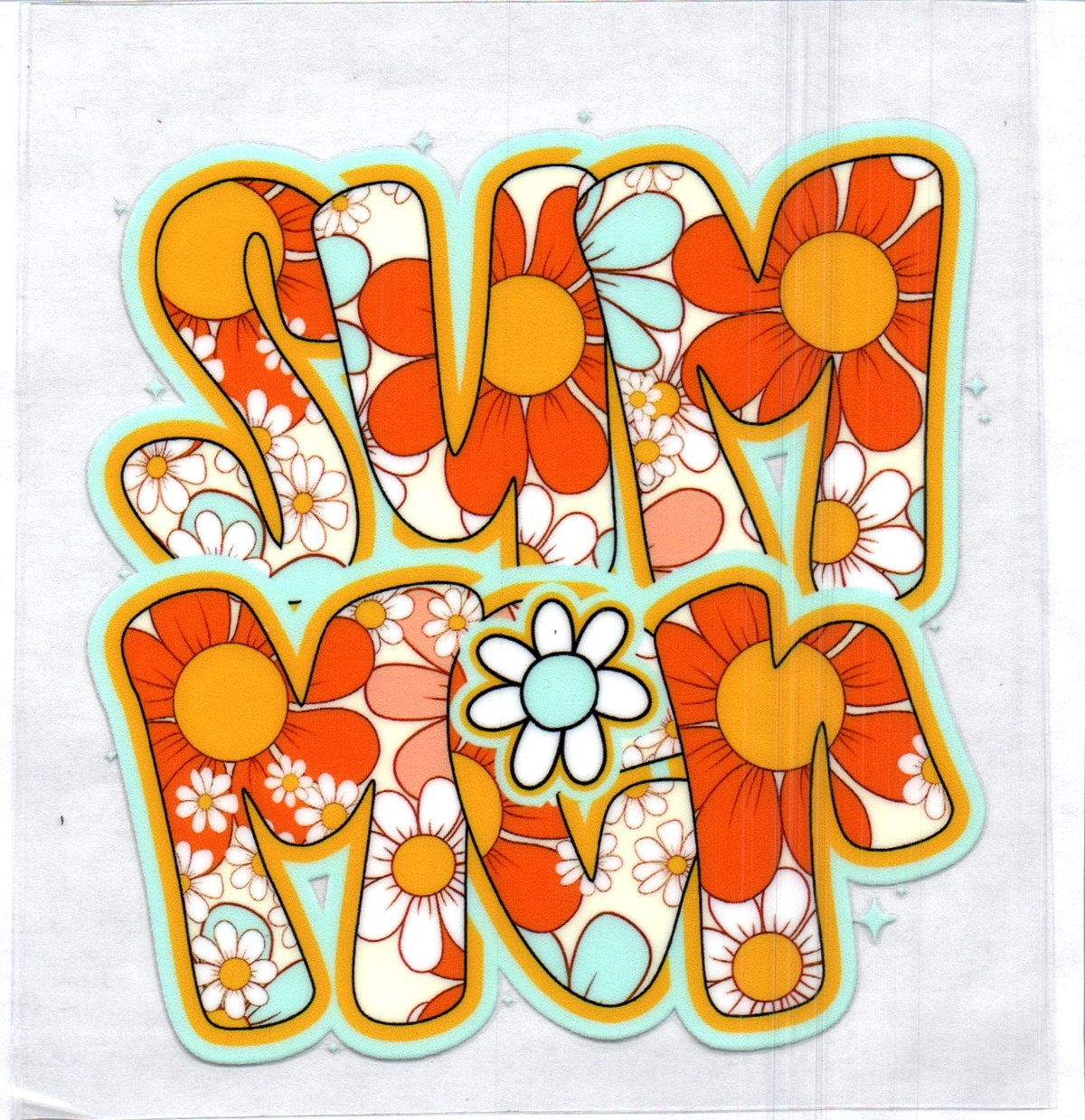 Summer Orange Single Decal 160