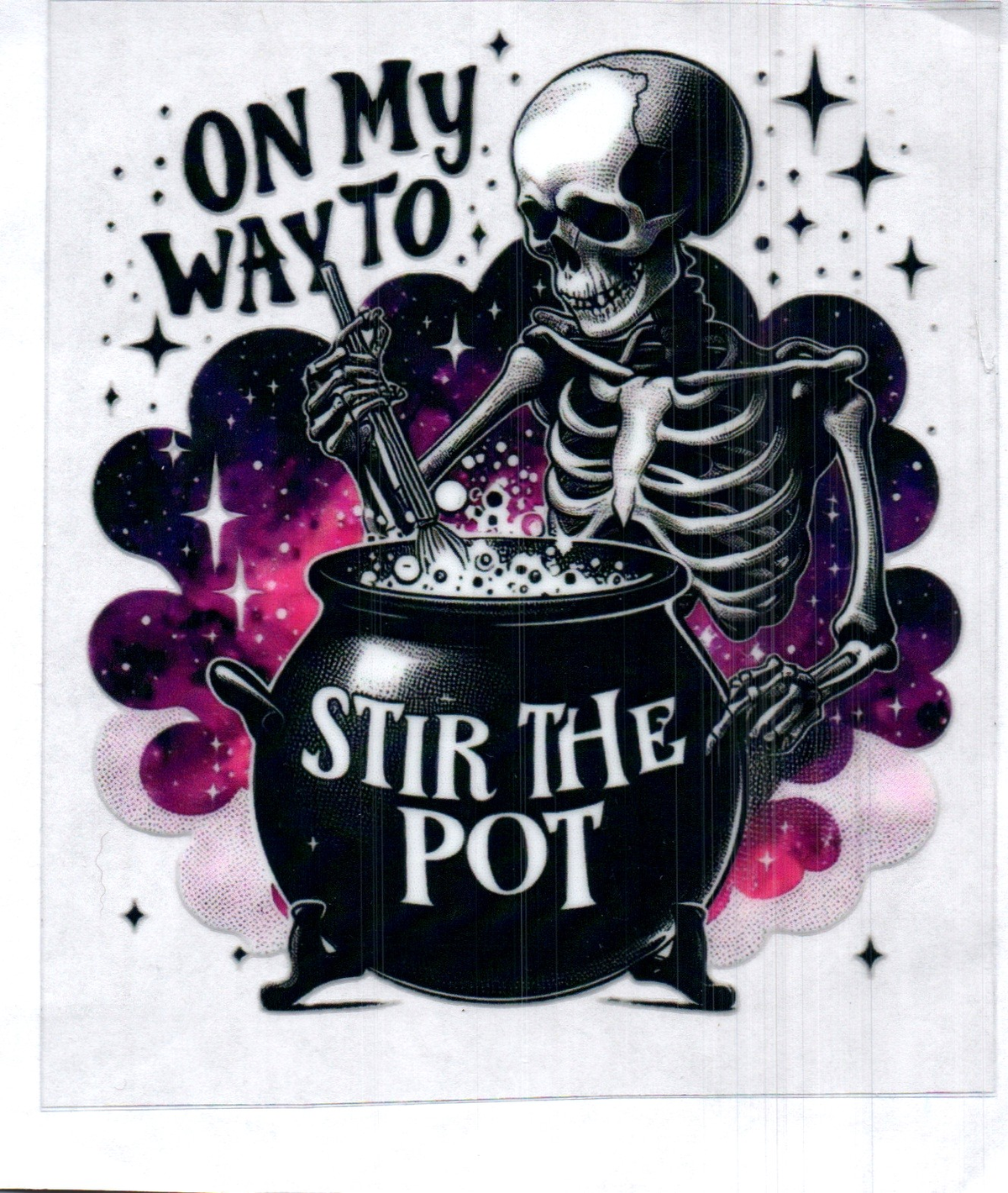 On my way to stir the pot Single Decal 178