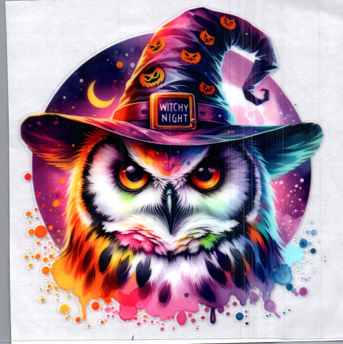 Owl Witchy Night Single Decal 195