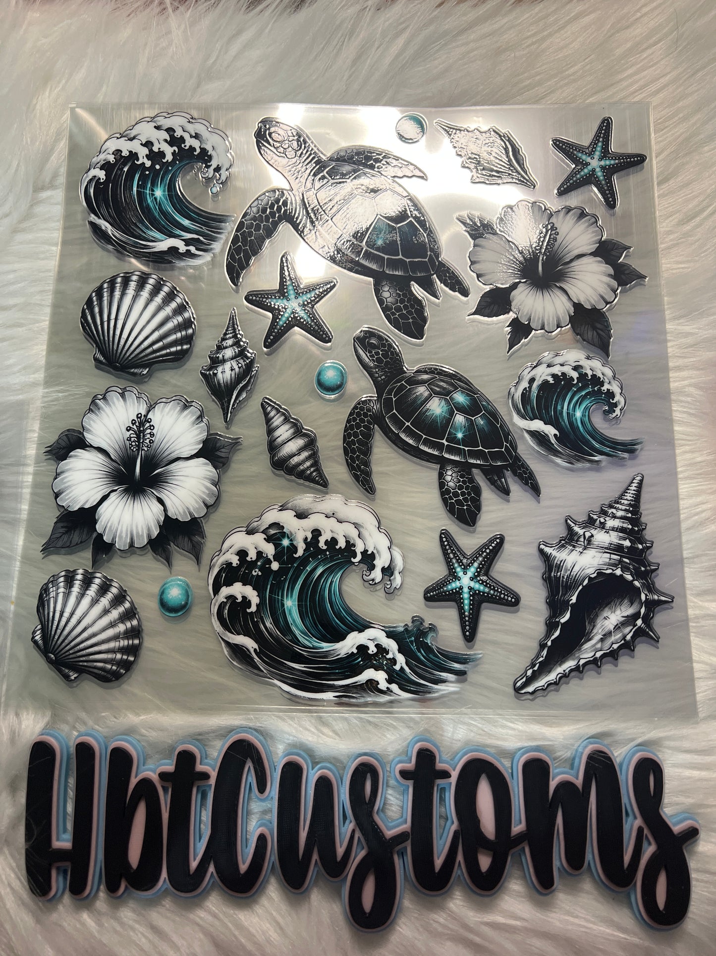 Turtles and Waves Element