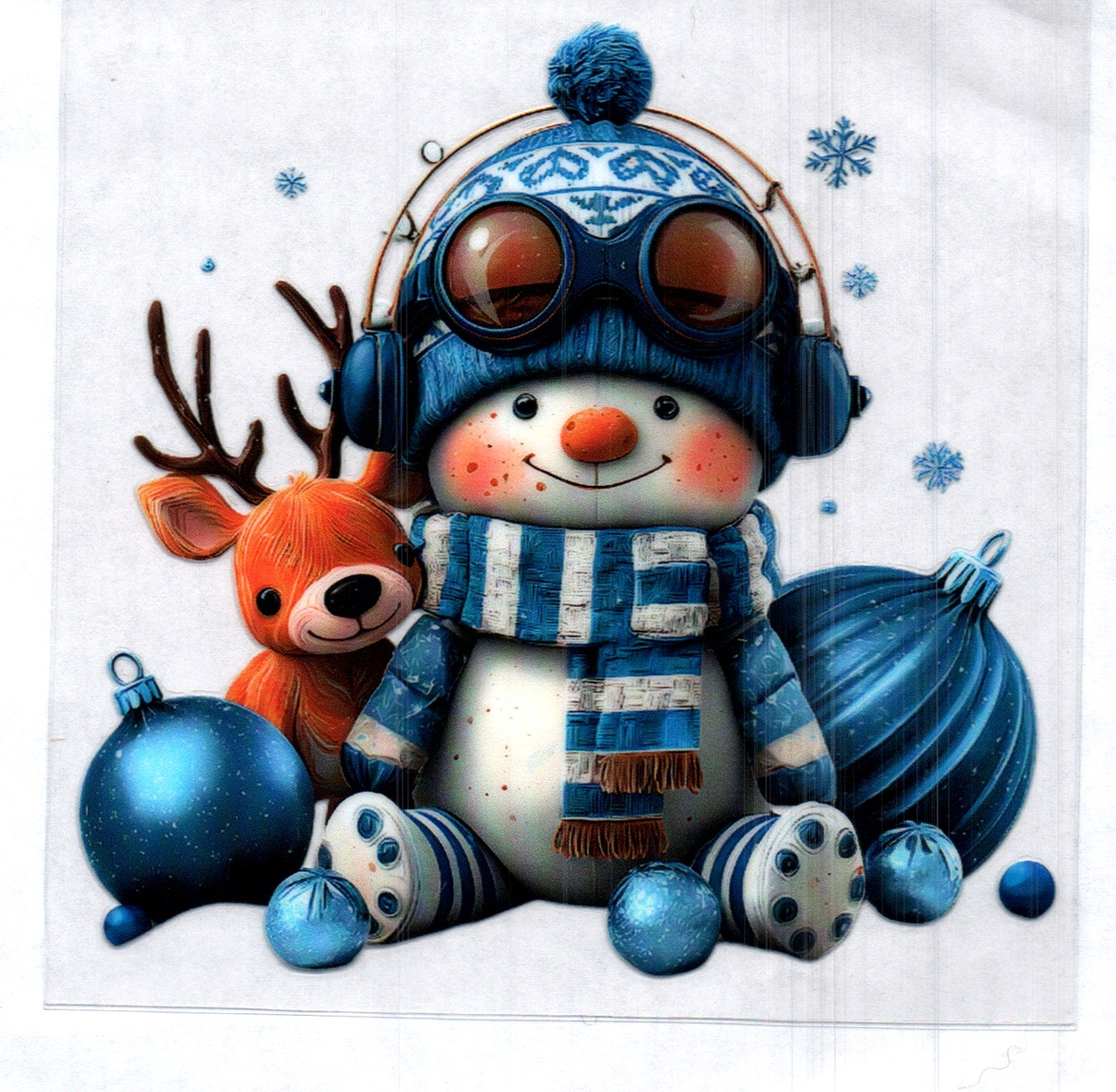 Cute Snowman Single Decal 209