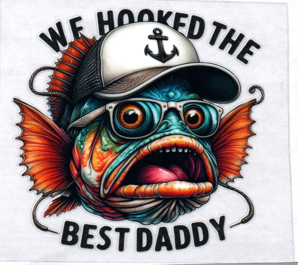 We hooked the best daddy bass w/hat 35 Single Decal