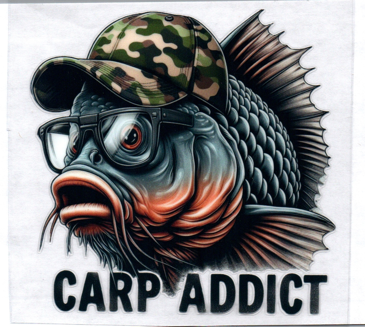 Carp addict 36 Single Decal