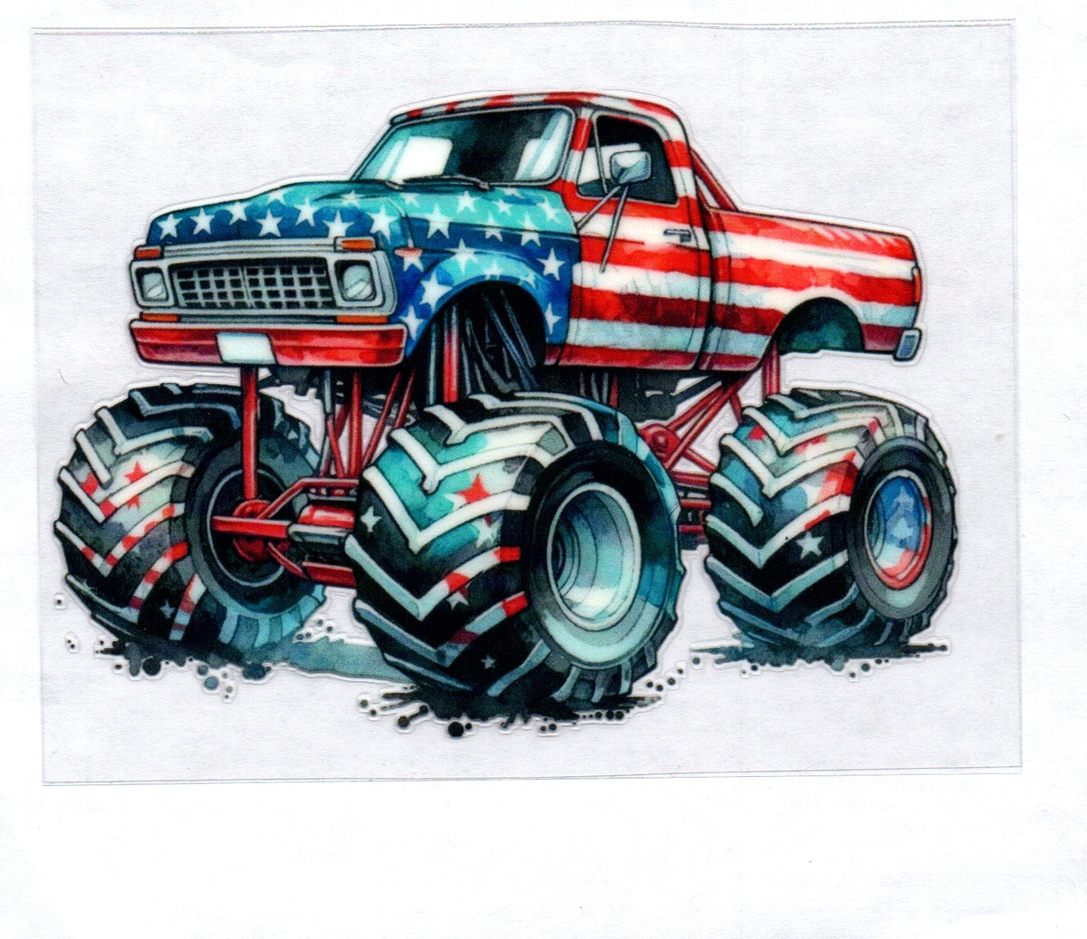 RWB Monster Truck 48 Single Decal